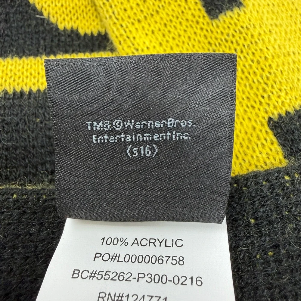 Universal Studios Harry Potter Hufflepuff Reversible Scarf‎ Black Yellow